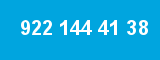 922 144 41 38 922 144 41 38